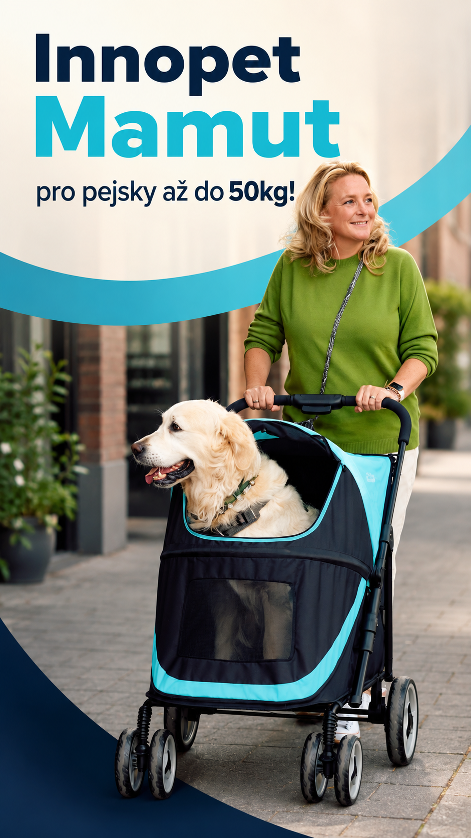 KOčárek pro psy Innopet Mamut - až do 50kg