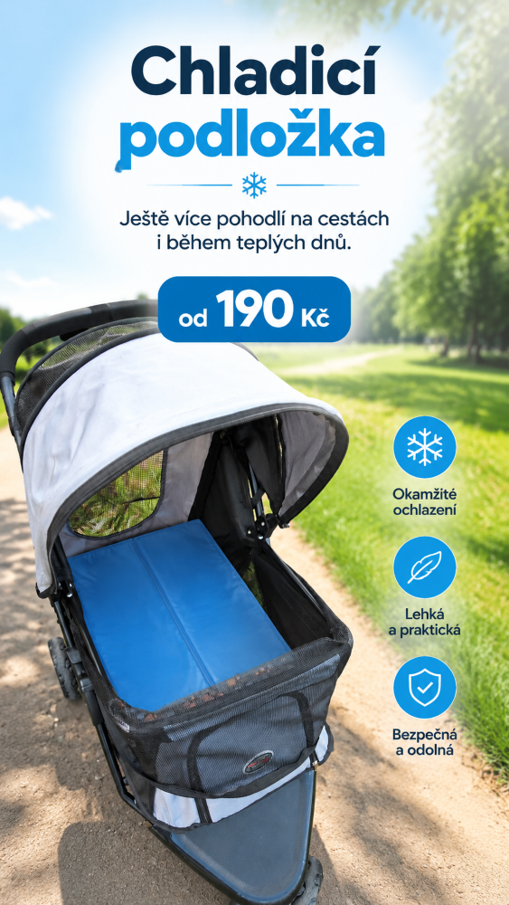 Chladicí podložka do kočárků
