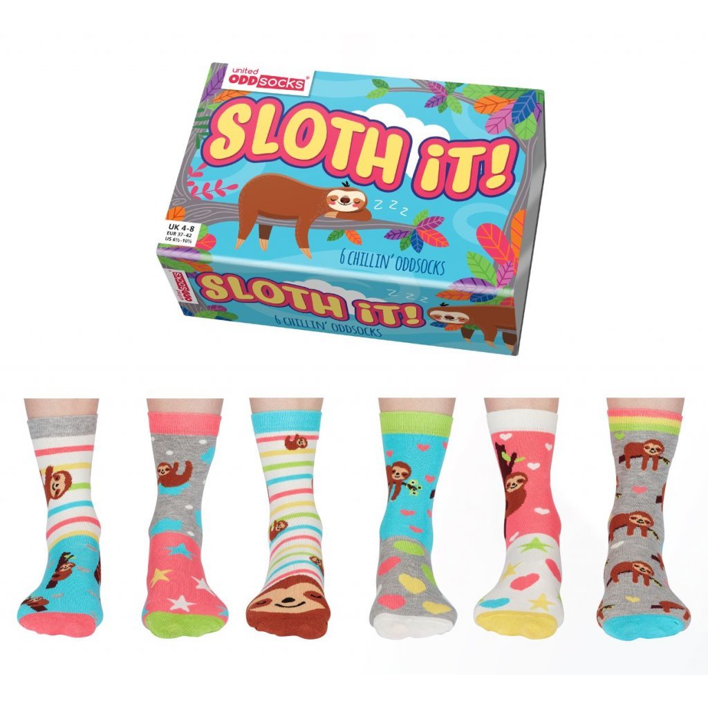 Veselé Ponožky Dámské Sloth It United OddSocks