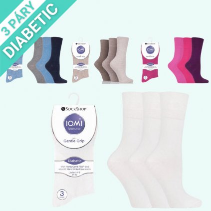 Dámské ponožky pro diabetiky IOMI Gentle Grip