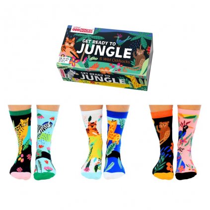Veselé ponožky dětské Get Ready To Jungle United OddSocks