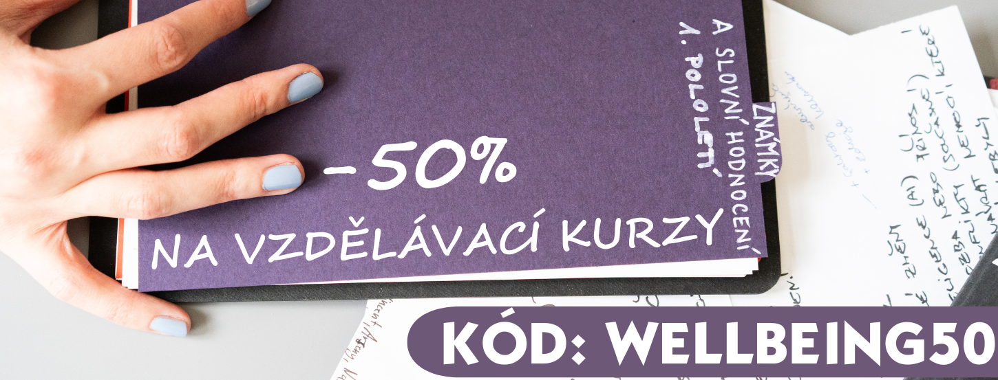 50% na vzdělávací kurzy v rámci týdne pro wellbeing