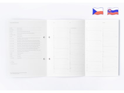 Rozkládací roční kalendář 2026/27