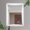 11376 hd luxor 60 cm siroke nastenne hranate led inteligentne zrkadlo s otocnym ambientnym osvetlenim dotykovym spinacom a funkciou odhmlievania