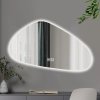 13530 hd cloud 100 cm siroke nastenne inteligentne led zrkadlo nepravidelneho tvaru s otocnym ambientnym osvetlenim dotykovym spinacom a funkciou odhmlievania