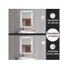 13533 4 hd luxor 80 cm siroke nastenne hranate led inteligentne zrkadlo s otocnym ambientnym osvetlenim dotykovym spinacom a funkciou odhmlievania