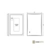 13533 7 hd luxor 80 cm siroke nastenne hranate led inteligentne zrkadlo s otocnym ambientnym osvetlenim dotykovym spinacom a funkciou odhmlievania