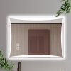 13536 10 hd luxor 80 cm siroke nastenne hranate led inteligentne zrkadlo s otocnym ambientnym osvetlenim dotykovym spinacom a funkciou odhmlievania