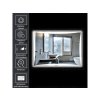 13536 hd luxor 80 cm siroke nastenne hranate led inteligentne zrkadlo s otocnym ambientnym osvetlenim dotykovym spinacom a funkciou odhmlievania