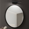 9129 8 hd lucy black 60 80 cm siroke kupelnove okruhle nastenne zrkadlo s ciernym hlinikovym ramom a led svetlom