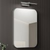 9138 8 hd kim chrome 50 60 cm siroke kupelnove zrkadlo na stenu s ramom z bruseneho hlinika a led svetlom