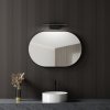 9177 9 hd kylie black 76 90 cm siroke kupelnove nastenne ovalne zrkadlo s ciernym hlinikovym ramom a led svetlom