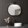 9177 10 hd kylie black 76 90 cm siroke kupelnove nastenne ovalne zrkadlo s ciernym hlinikovym ramom a led svetlom