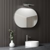 9180 10 hd kylie chrome 90 cm siroke nastenne kupelnove zrkadlo s chromovym hlinikovym ramom a led svetlom