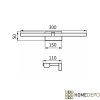9180 14 hd kylie chrome 90 cm siroke nastenne kupelnove zrkadlo s chromovym hlinikovym ramom a led svetlom