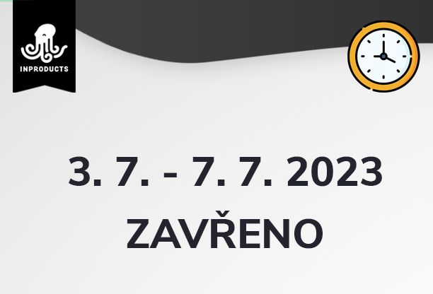 Od 3. 7. do 7. 7. máme zatvorené