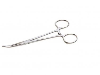 85166 zfish pean zahnuty forceps curved 15cm