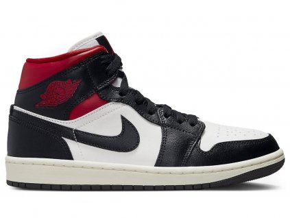 21489 jordan 1 mid black gym red w 1