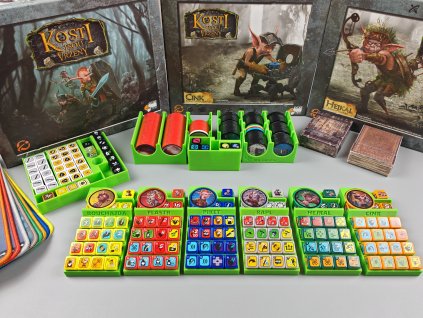 Insert: Kosti jsou vrženy + 2 rozšíření + 3 doplňky  Insert: Too many Bones + 2 expansions + 3 addons