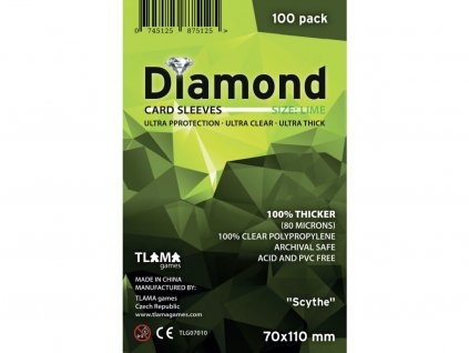 25670 1 tlama games obaly na karty diamond lime scythe 70x110 mm