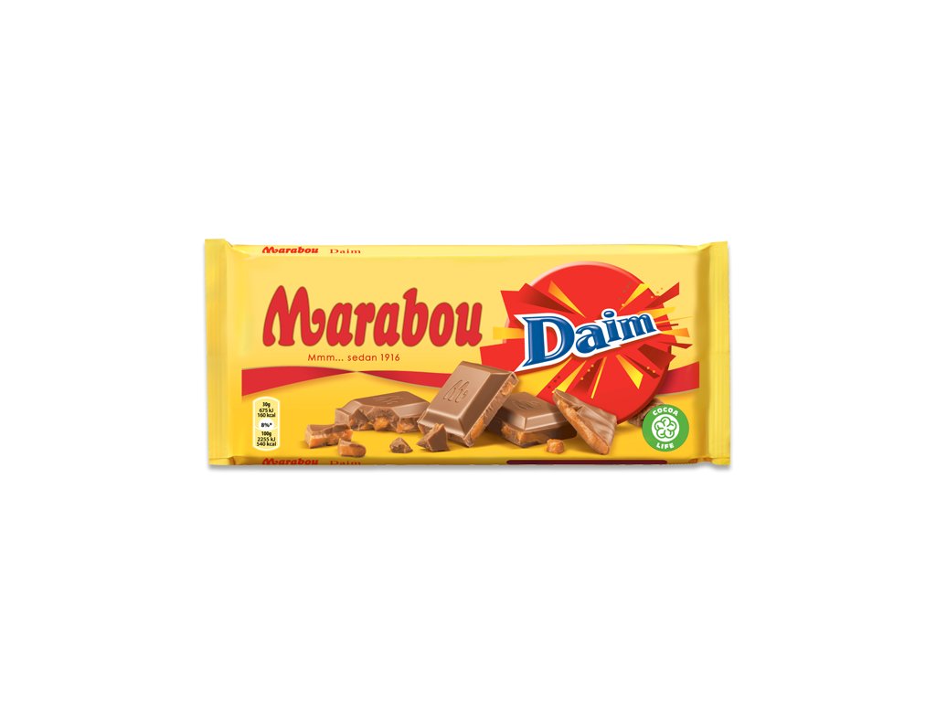 Marabou Daim Mléčná čokoláda - 200 g
