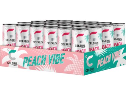 CELSIUS Peach Vibe SE tray