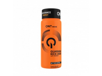 QNT Guarana Kick shot 2000 mg – koncentrovaný energetický nápoj v 80 ml lahvičce.