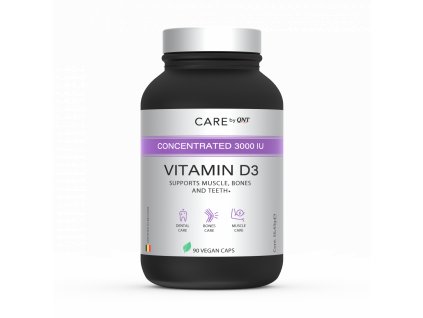 QNT Vitamín D3 – doplněk stravy, 90 kapslí pro zdravé kosti, zuby a imunitní systém