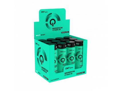 QNT Magnesium Sport Shot – box 12 lahviček po 80 ml s tekutým hořčíkem pro sportovce.