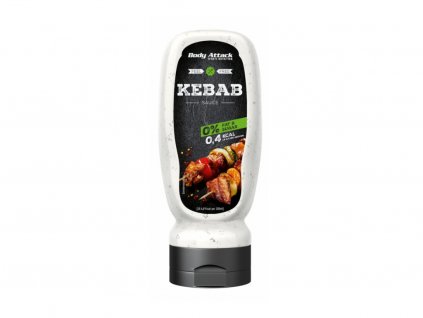 Kebabová omáčka Body Attack 320 ml – pikantní nízkokalorická omáčka pro grilování a fitness