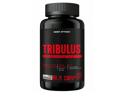 Tribulus Terrestris od Body Attack – 150 kapslí pro podporu vitality, mužské hormonální rovnováhy a energie