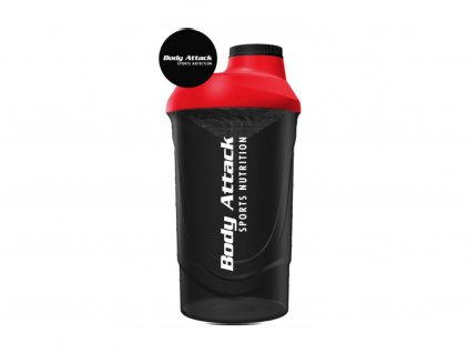 Body Attack Shaker Červený - 600 ml