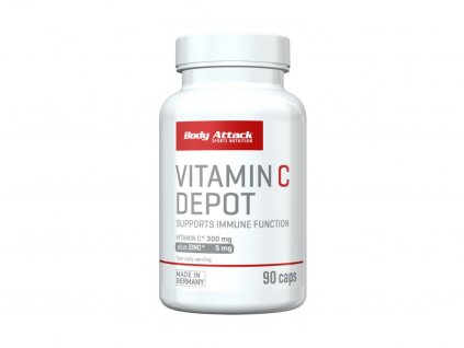 Vitamín C + Zinek od Body Attack – 90 kapslí pro podporu imunity, obranyschopnosti a antioxidantní ochrany