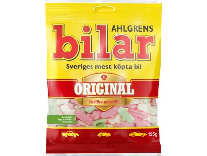 Ahlgrens Bilar Original Ovocné Gumové Bonbóny - 125 g