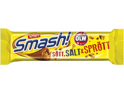 OLW Smash Slaná Kukuřičná Tyčinka Obalená v Mléčné Čokoládě - 34 g