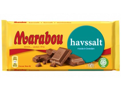 Marabou Mléčná čokoláda s mořskou solí - 185 g