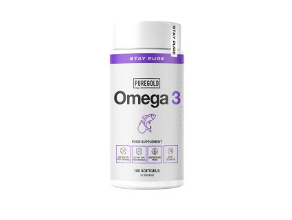 Omega 3 od PureGold – 100 kapslí s rybím olejem pro zdraví srdce, mozku a kloubů