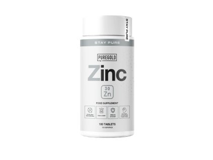 Zinek 20 mg od PureGold – 100 kapslí pro podporu imunity, pokožky a hormonální rovnováhy