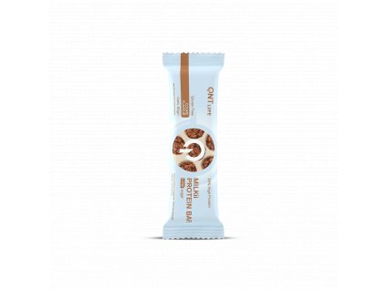 QNT proteinová tyčinka Milkii Cookies 60 g – chutná proteinová svačina s příchutí cookies, vysoký obsah bílkovin, ideální pro regeneraci po tréninku a zdravý životní styl.