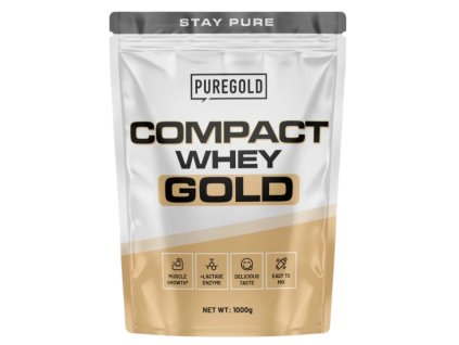 PureGold Compact Whey Protein 1000 g – syrovátkový koncentrát s vysokým obsahem bílkovin pro sportovce