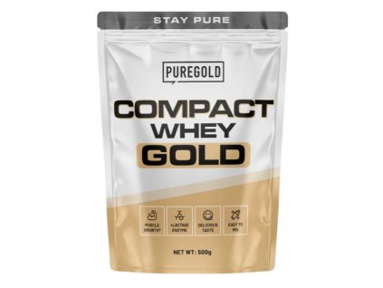 PureGold Compact Whey Protein 500 g – syrovátkový koncentrát s vysokým obsahem bílkovin pro sportovce