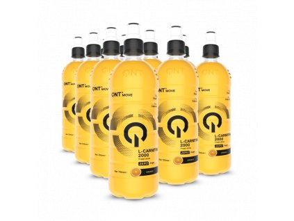 QNT L-Carnitine 2000 mg – Pomeranč, balení 12 ampulí s osvěžující chutí pro podporu spalování tuků a energii při sportu i každodenní aktivitě.