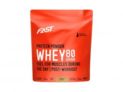 Fast Hera 80 Whey Protein 500 g – kvalitní syrovátkový koncentrát s vysokým obsahem bílkovin a skvělou vstřebatelností