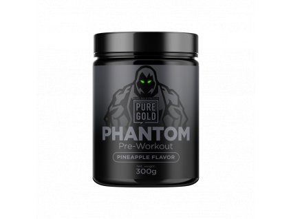 PureGold Phantom – předtréninkový nakopávač ve 300g balení pro zvýšení výkonu a soustředění.