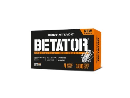 Betator Liquid od Body Attack – 180 kapslí pro podporu energie, výkonu a regenerace