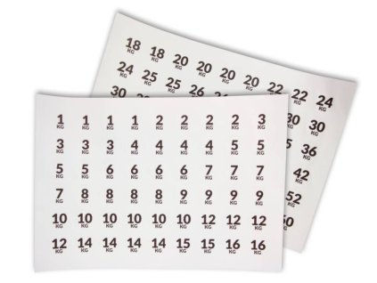 LMX.® Number sticker set (108pcs)