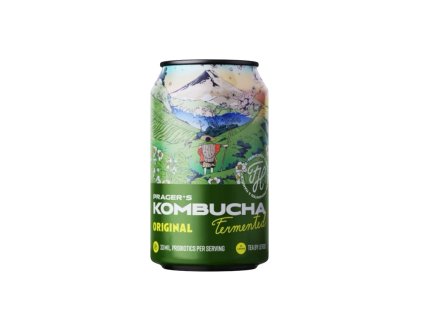 Kombucha Prager's Original – tradiční fermentovaný nápoj bohatý na probiotika, osvěžující a zdravý