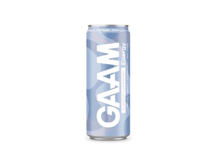 Energetický Nápoj GAAM 330ml, příchuť borůvka a malina – osvěžující energetický drink s ovocnou chutí pro zvýšení energie