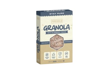 PureGold Granola 250 g – výživná směs cereálií a sušeného ovoce pro zdravý start dne