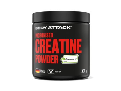 Body Attack Kreatin Creapure® – čistý kreatin monohydrát pro zvýšení svalové síly a regeneraci, k dostání na insidefit.cz.